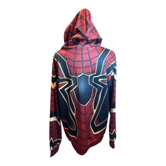 Red and Gold Spider Hoodie EUC - Picture 4 of 6